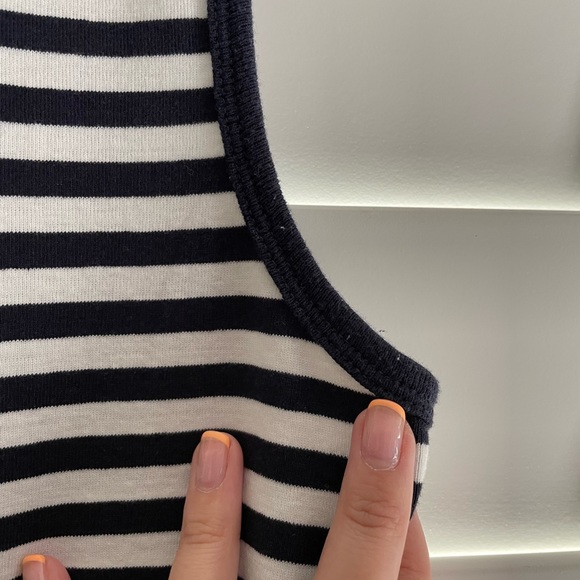 Sleeveless Stripped T-Shirt Dress - size: M - Picture 4 of 5